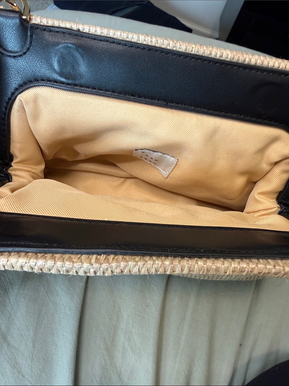 a new day Beige Woven Shoulder Bag with Gold Chain - Picture 2 of 2